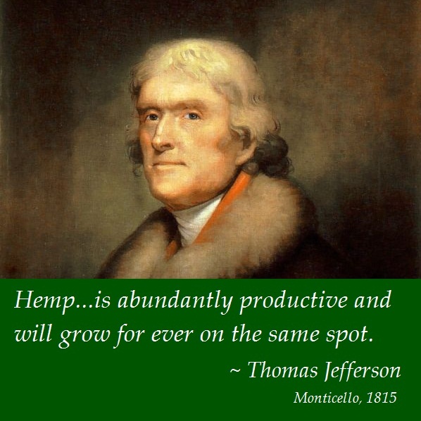 Thomas Jefferson over hennep