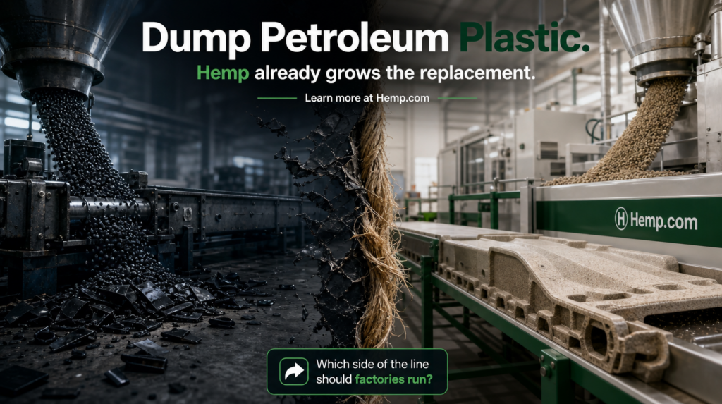 Dump Petroleum Plastic. Hemp Is the Industrial Replacement We Keep Ignoring.