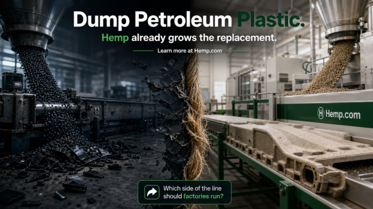 Dump Petroleum Plastic. Hemp Is the Industrial Replacement We Keep Ignoring.