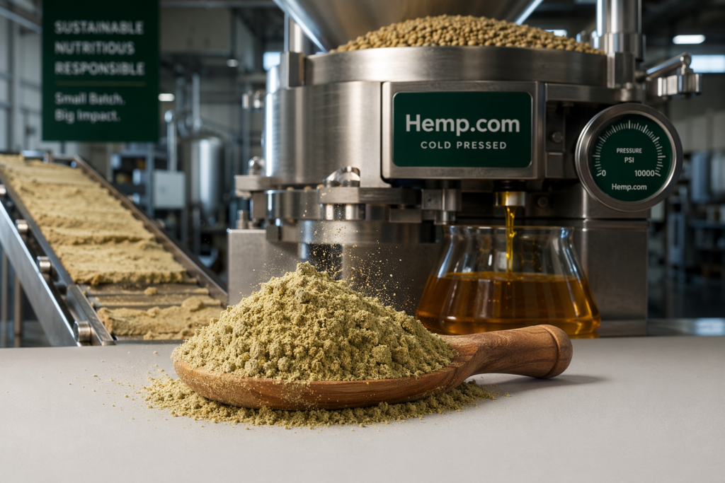 Making hemp protein powder